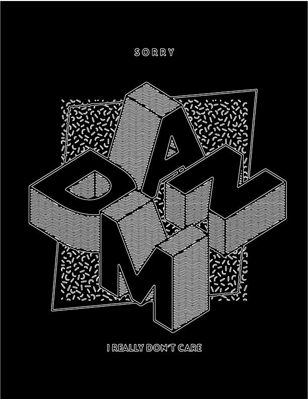 Damn Shirt 03 Black White design artwork