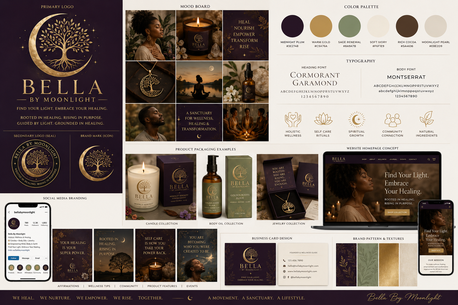 Bella By Moonlight mood board deliverable