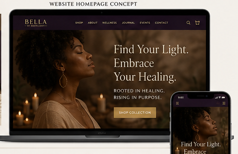Bella By Moonlight website concept